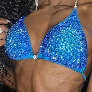 Toxic Angels Bikini Competition Suit || Ocean Blue || Ultimate Burst
